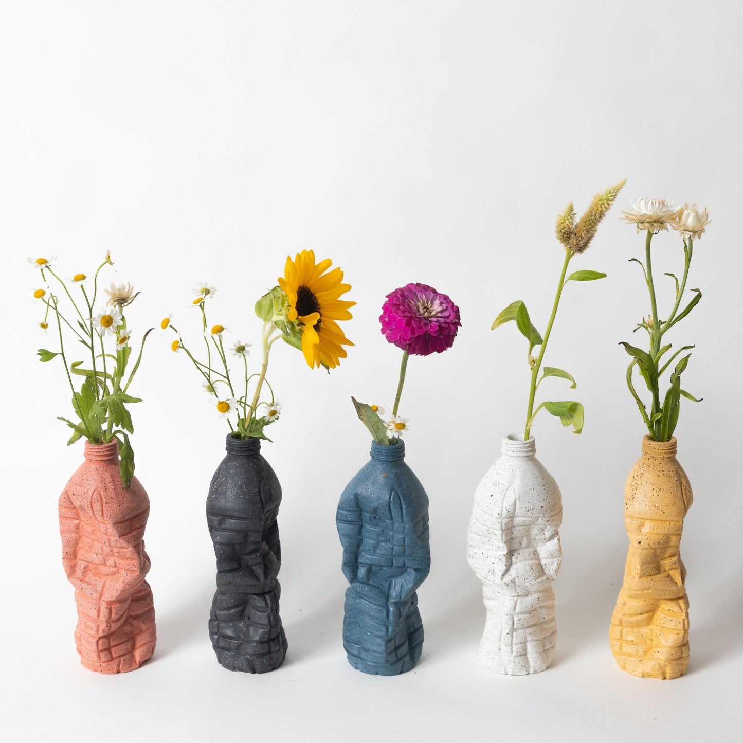 Water Bottle Vase | Black Terrazzo