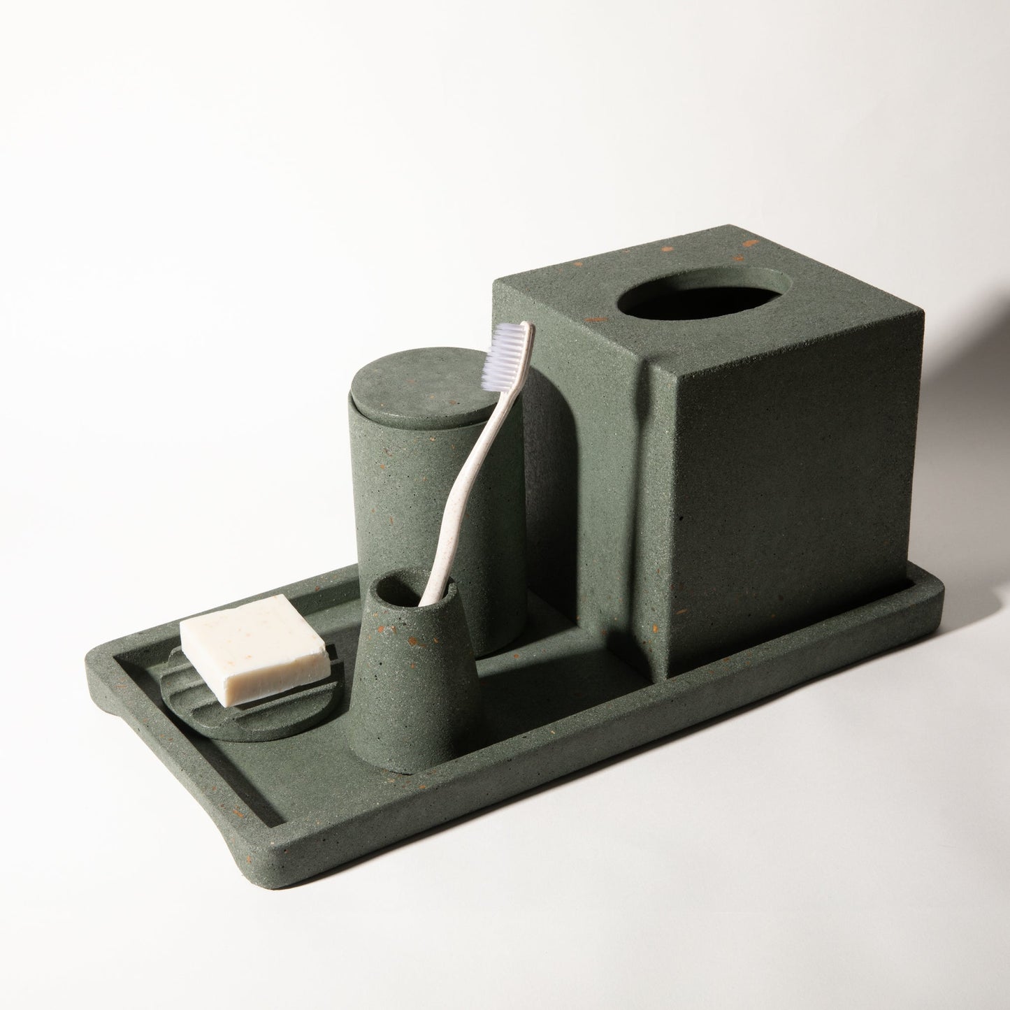 Decorative Tray | Dark Green Terrazzo