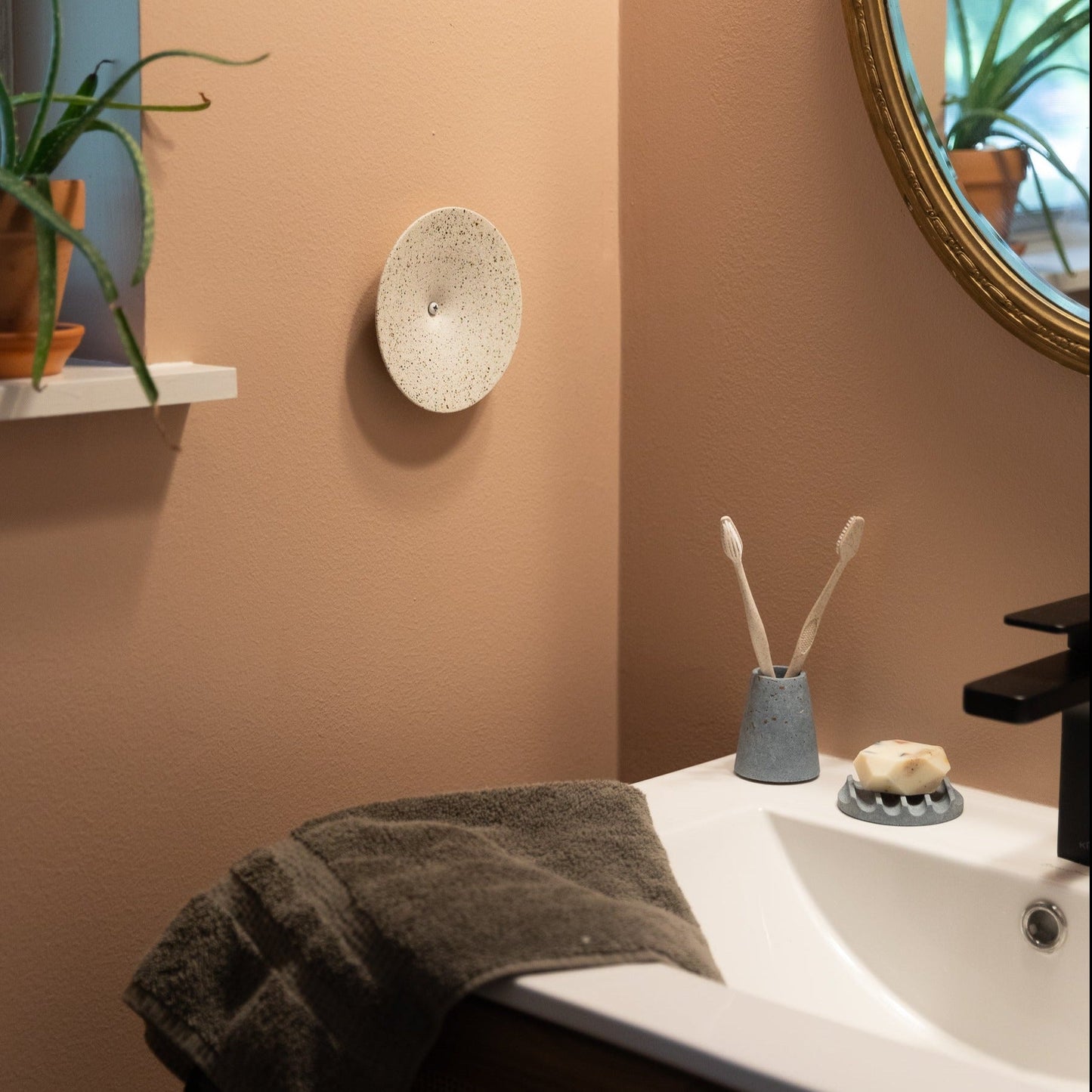 Mini Soap Dish | Light Blue Terrazzo