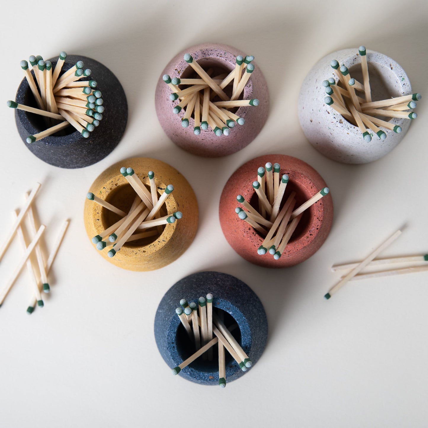 Matchstick Holder | Black Terrazzo