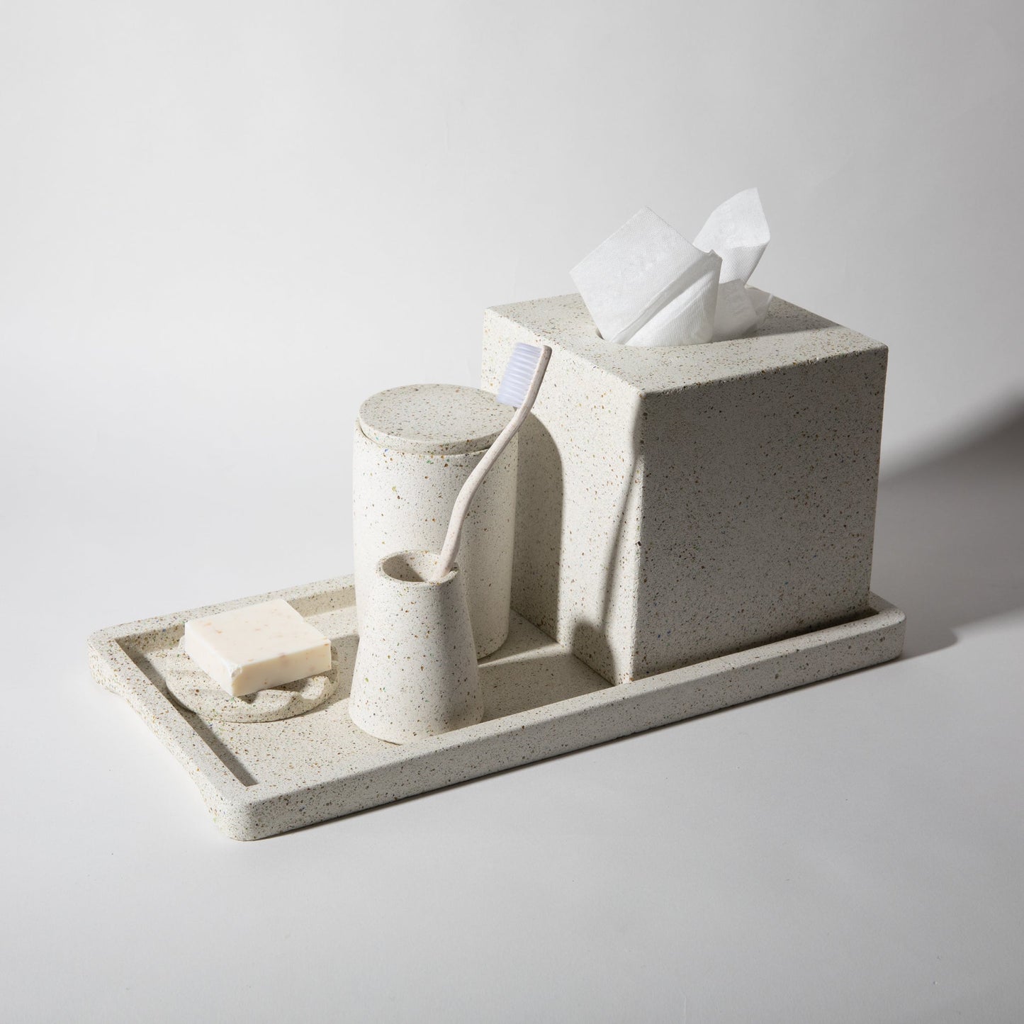 Decorative Tray | White Terrazzo