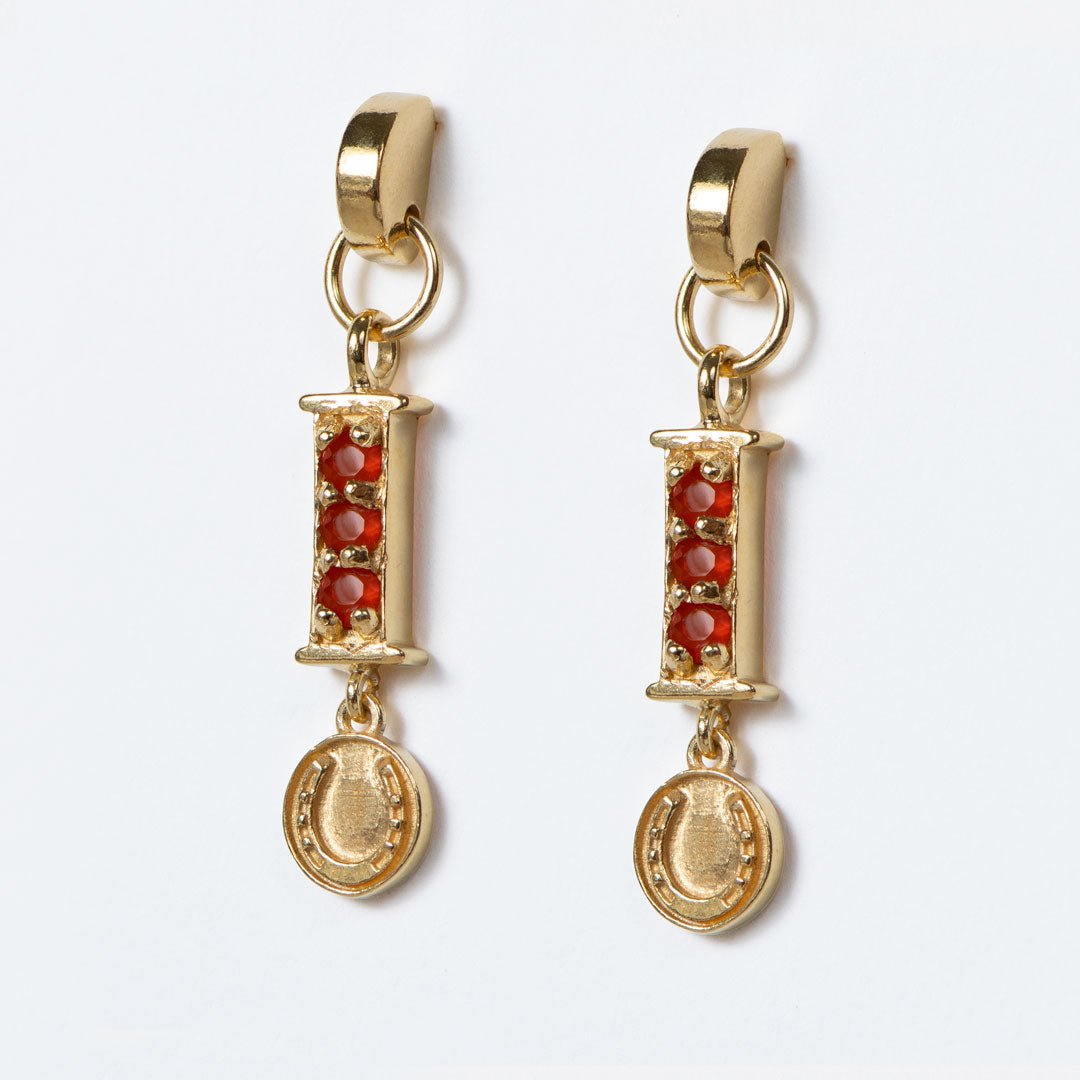 Prism - Linea Carnelian Equestrian Earring