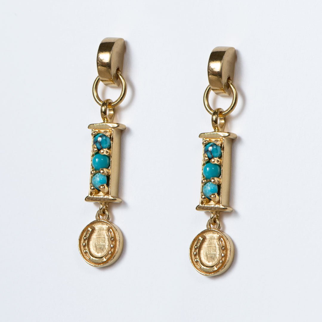 Prism - Linea Turquoise Equestrian Earring