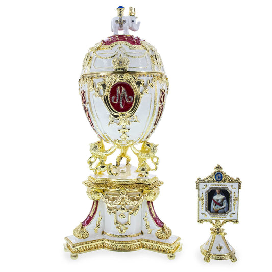 1903 Royal Danish Musical Imperial Easter Egg 9.6 Inches