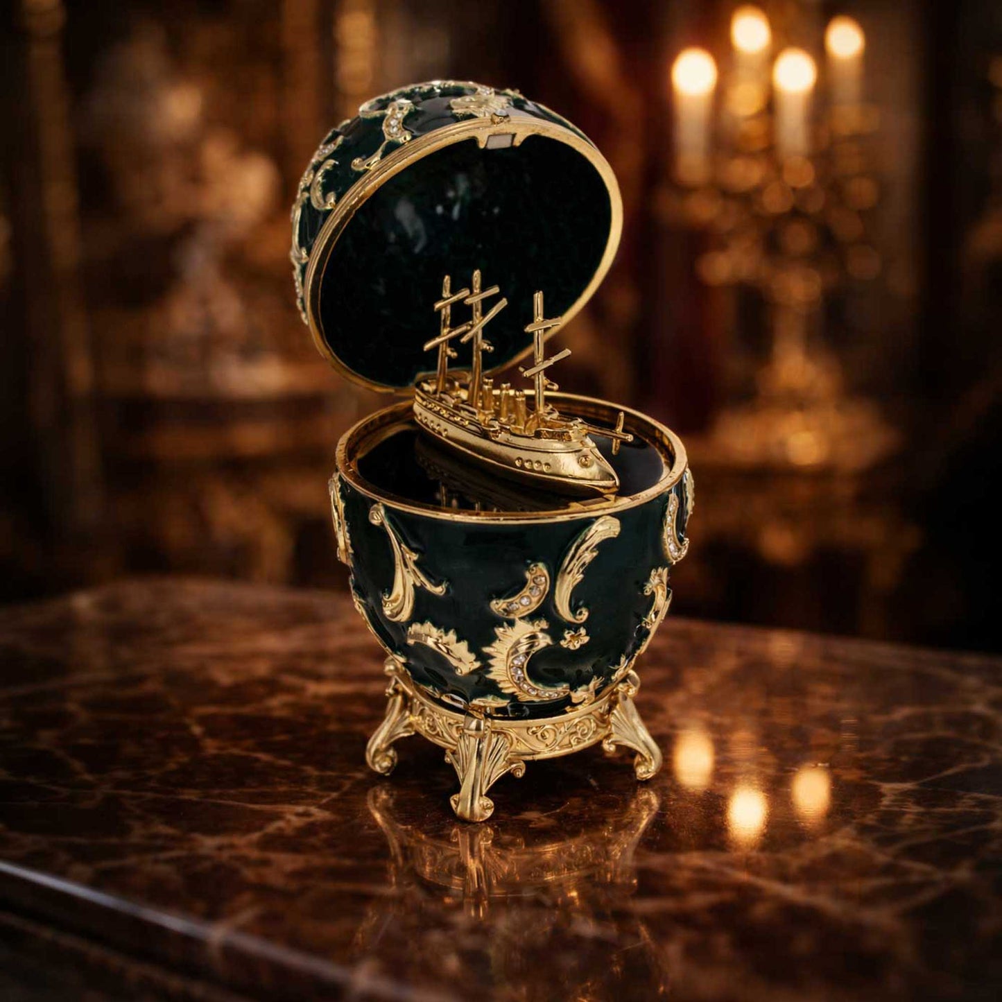 1891 Memory of Azov Royal Imperial Easter Egg