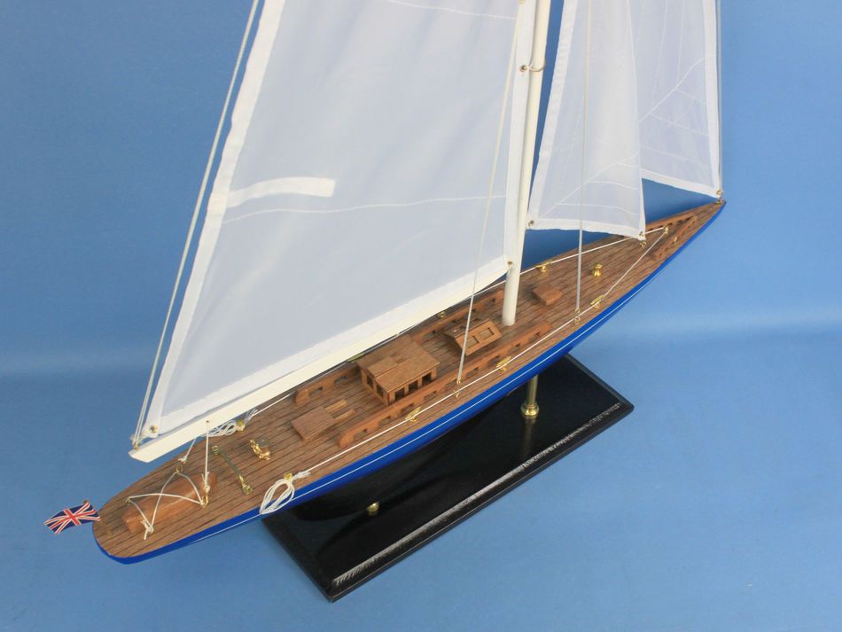 Wooden Velsheda Model Sailboat Decoration 35""