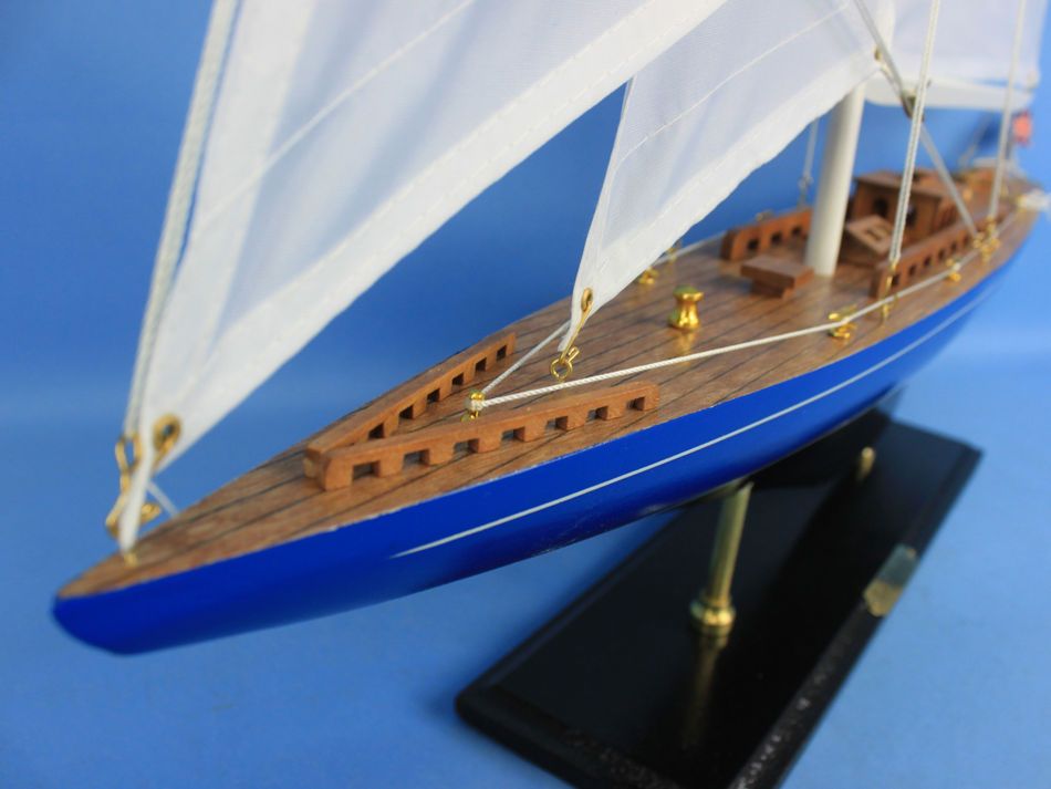 Wooden Velsheda Model Sailboat Decoration 35""