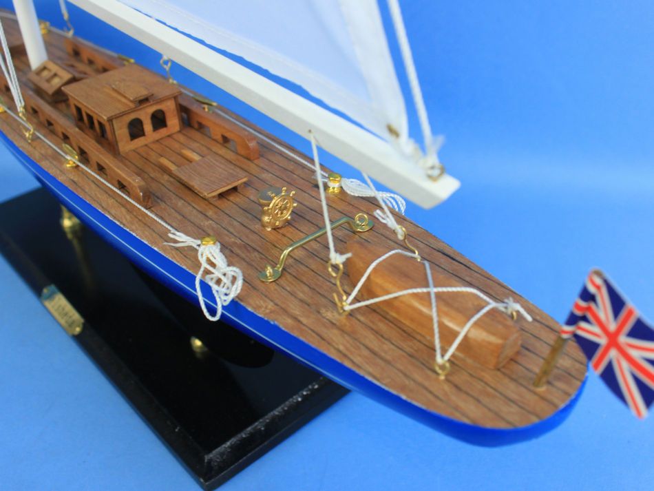 Wooden Velsheda Model Sailboat Decoration 35""
