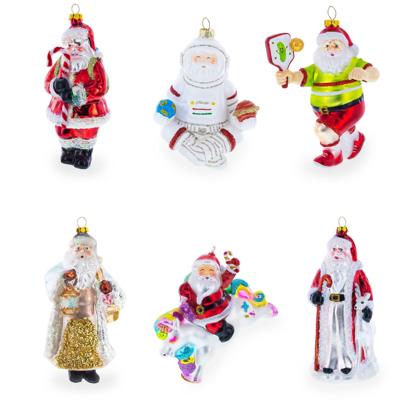 North Pole Letters to Santa Mailbox Glass Christmas Ornament
