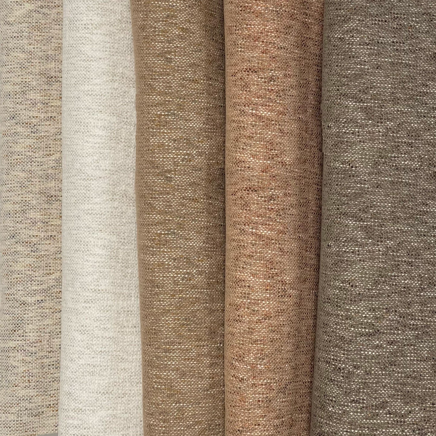 SELMA - MULTI TONAL PLAIN TEXTURED UPHOLSTERY FABRIC BY THE YARD