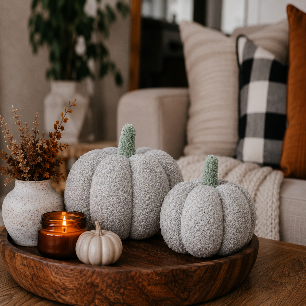 Blair Plush Velvet Pumpkin