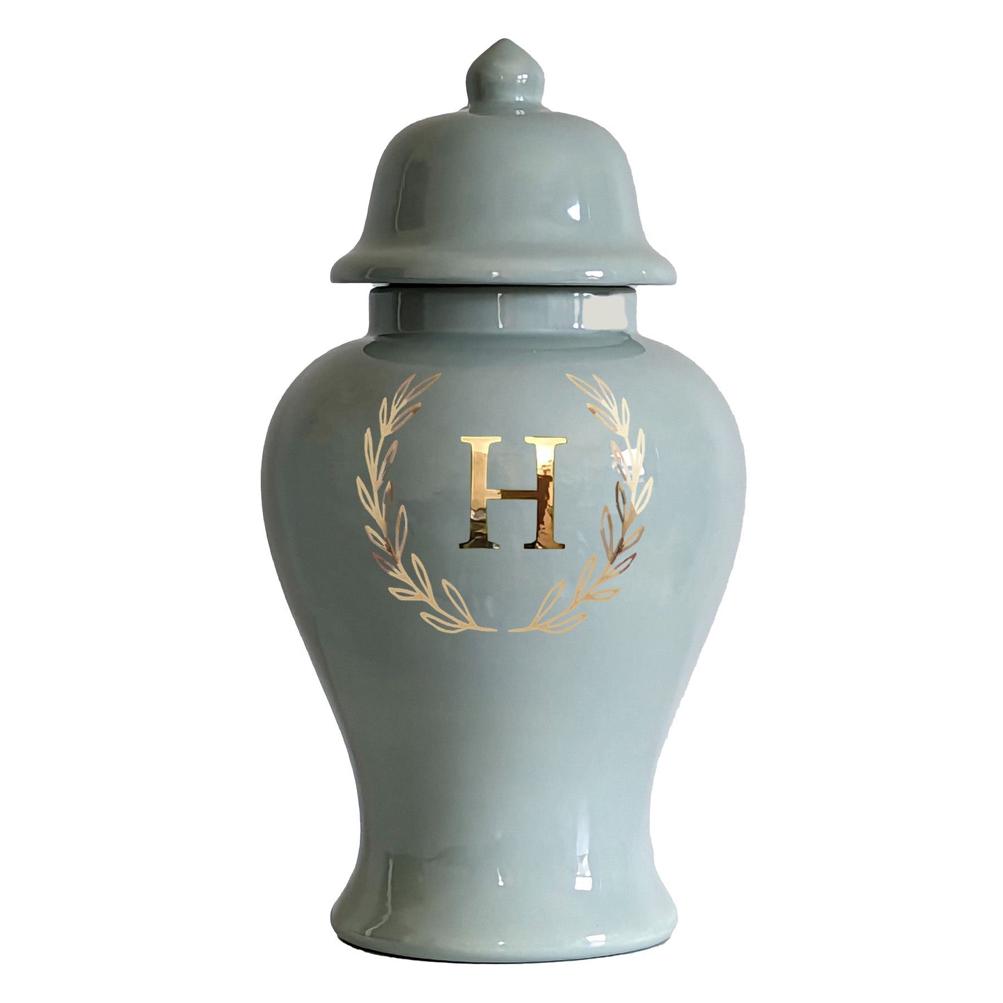 Single Letter Laurel Wreath Monogram in 16 Colors | Wholesale