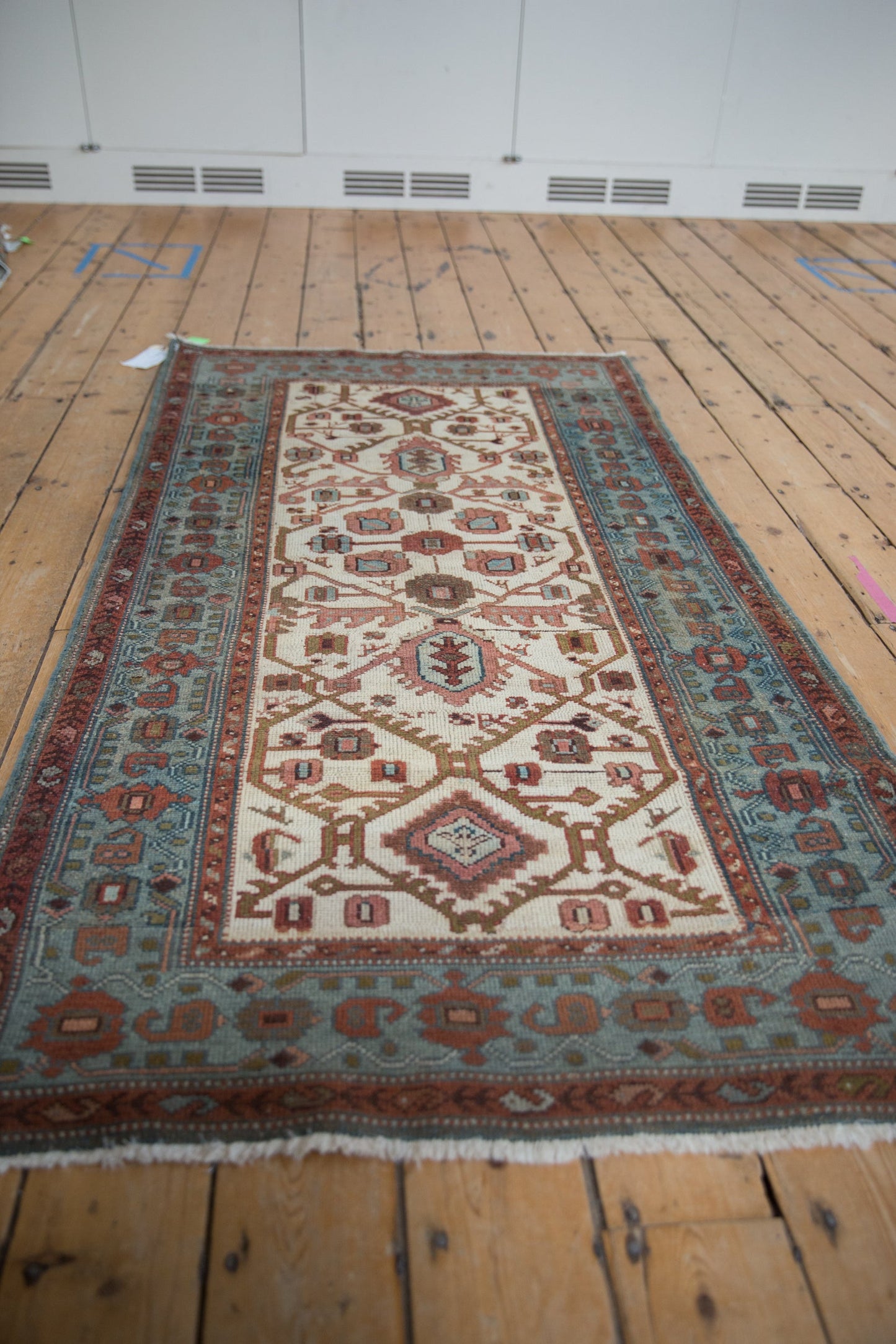 3x6 Vintage Distressed Hamadan Rug Runner