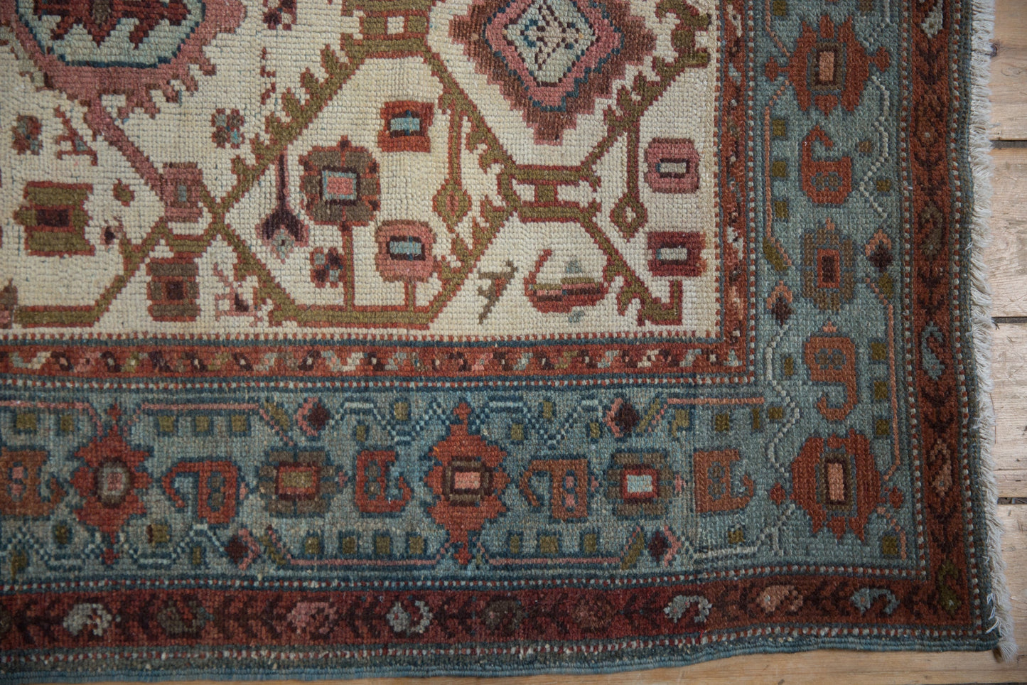 3x6 Vintage Distressed Hamadan Rug Runner