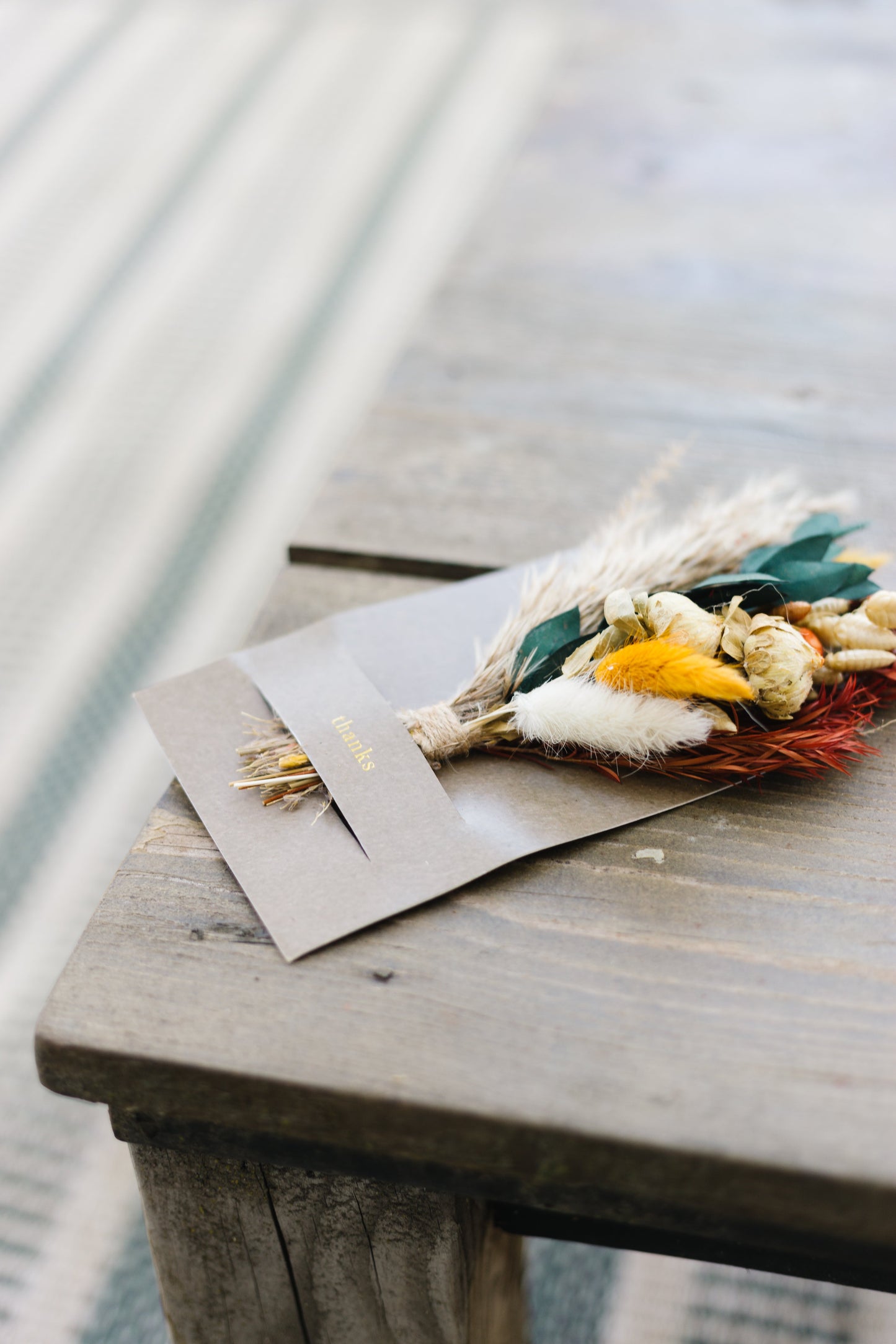 Thinking of You Mini Bouquet Card | Dried Floral Greeting
