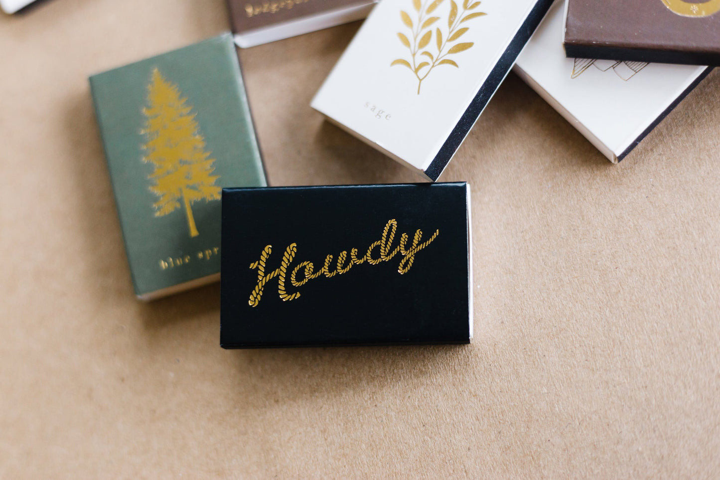 Blue Spruce Tree Matchbox