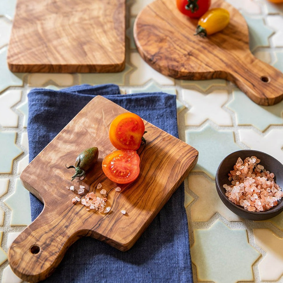 Mini Square Olive Wood Board