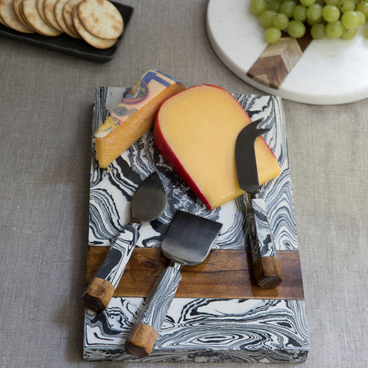 Zebra Cheese Knives, Set of 3