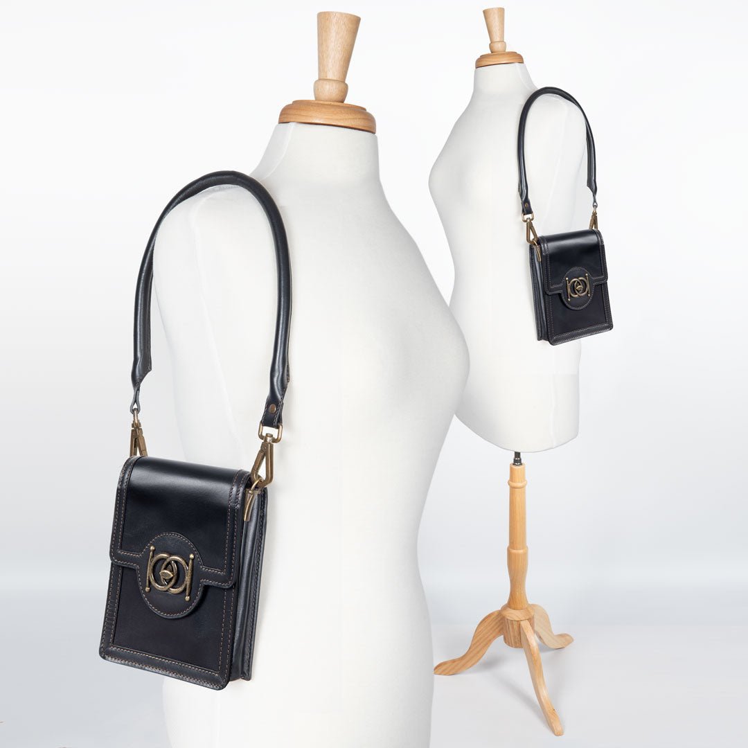 Talisman - Horse Bit Lock Phone Bag in Black
