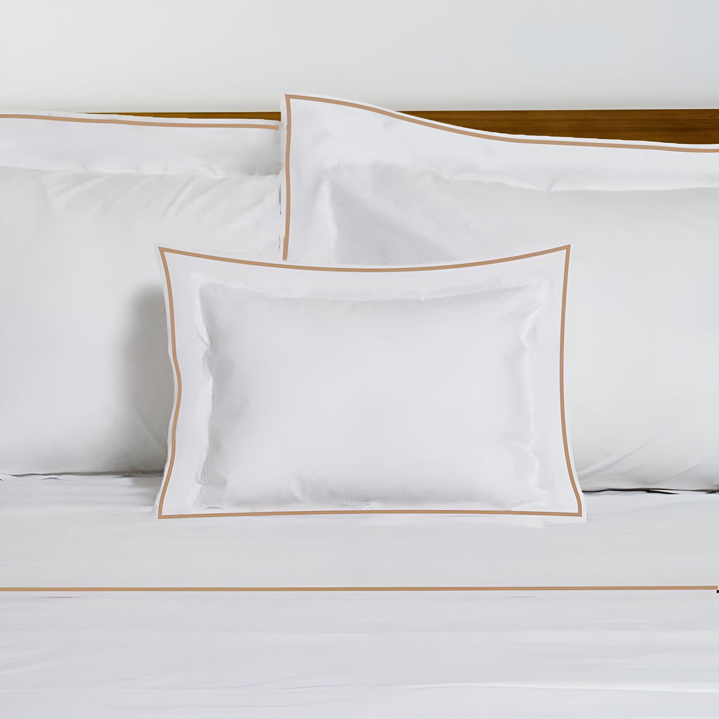 400TC Embroidery Cotton Sateen Solid Duvet Cover Set