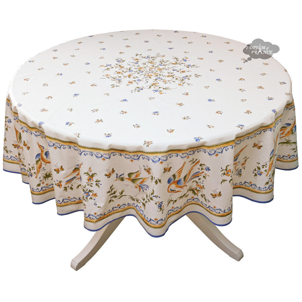 The Moustiers Bleu Provençal Round Tablecloth