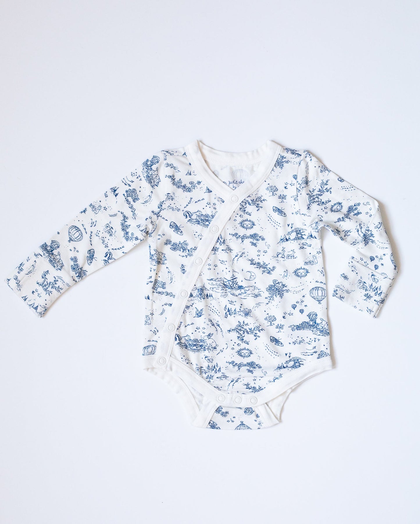 the jannie wrap bodysuit {storytime toile} (FRENCH WINK)
