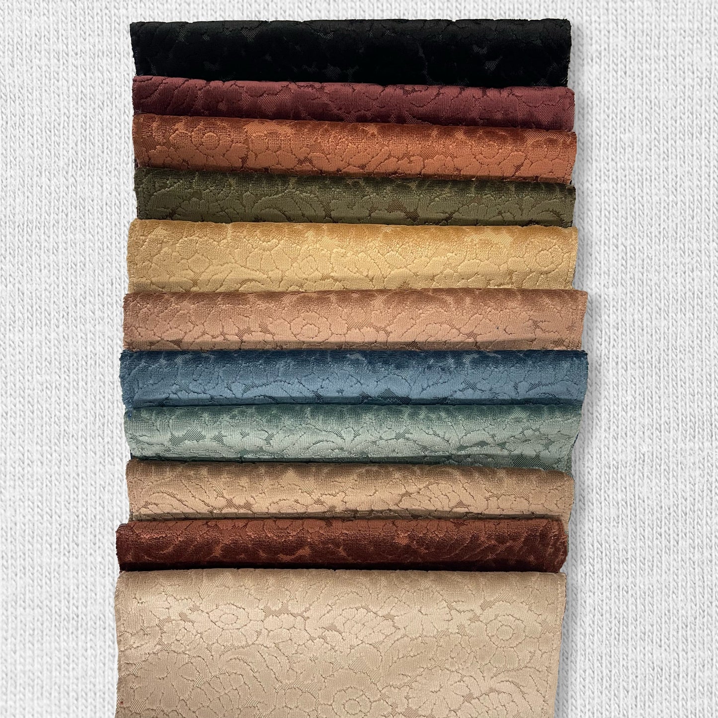 ELEANOR - BOTANICAL FLAIR CUT VELVET UPHOLSTERY FABRIC BY THE YARD