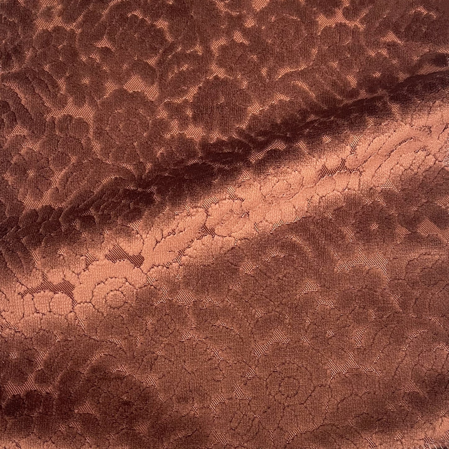 ELEANOR - BOTANICAL FLAIR CUT VELVET UPHOLSTERY FABRIC BY THE YARD