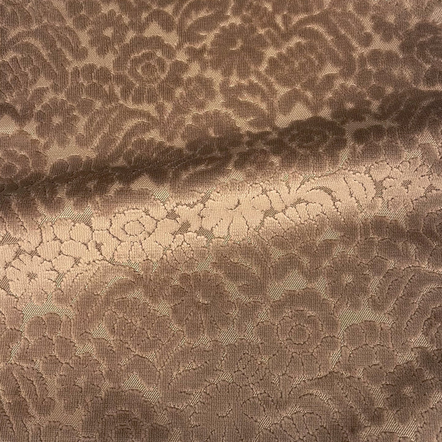 ELEANOR - BOTANICAL FLAIR CUT VELVET UPHOLSTERY FABRIC BY THE YARD