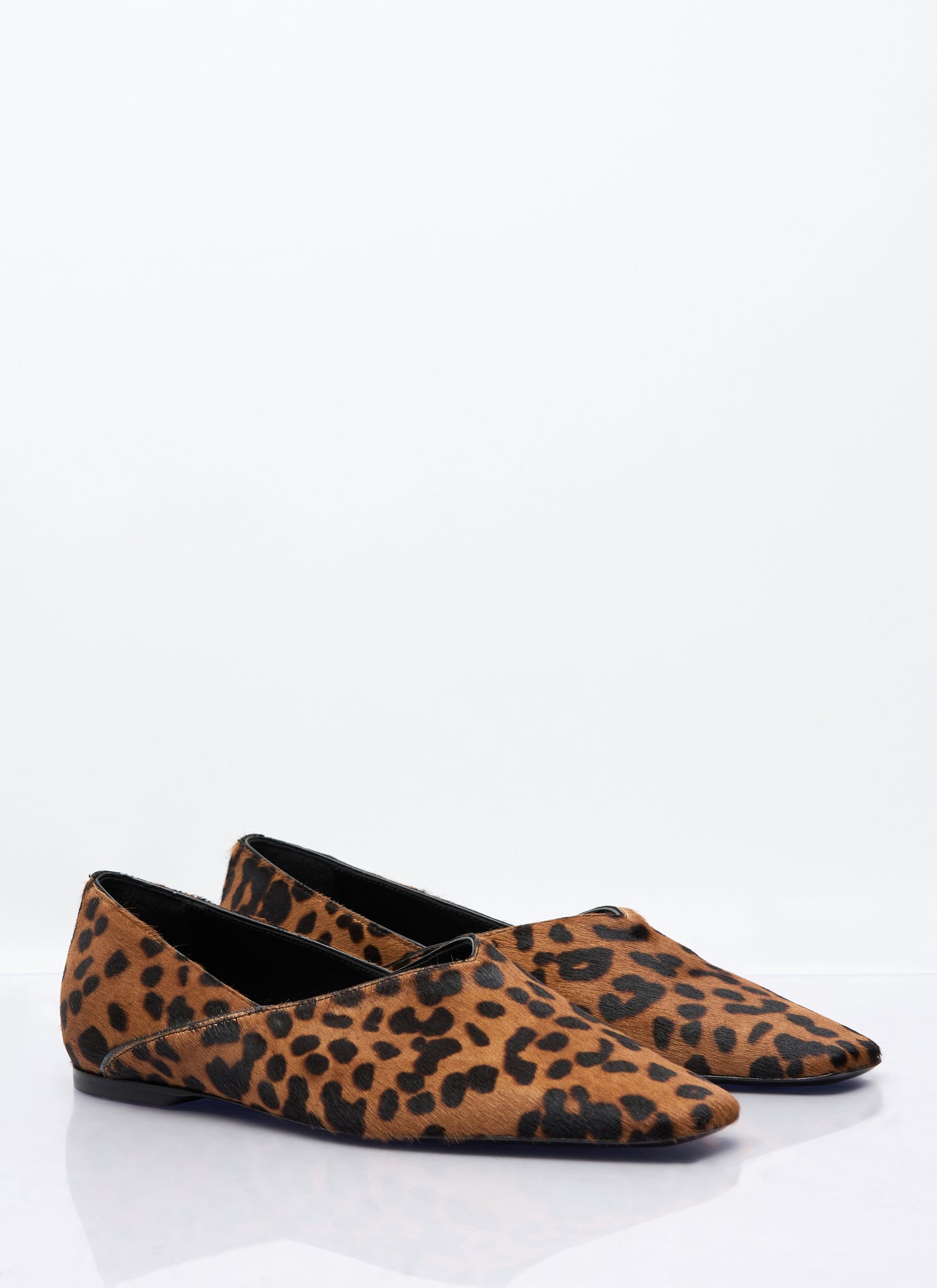 Toteme The Everyday Leopard Pony Hair Flats