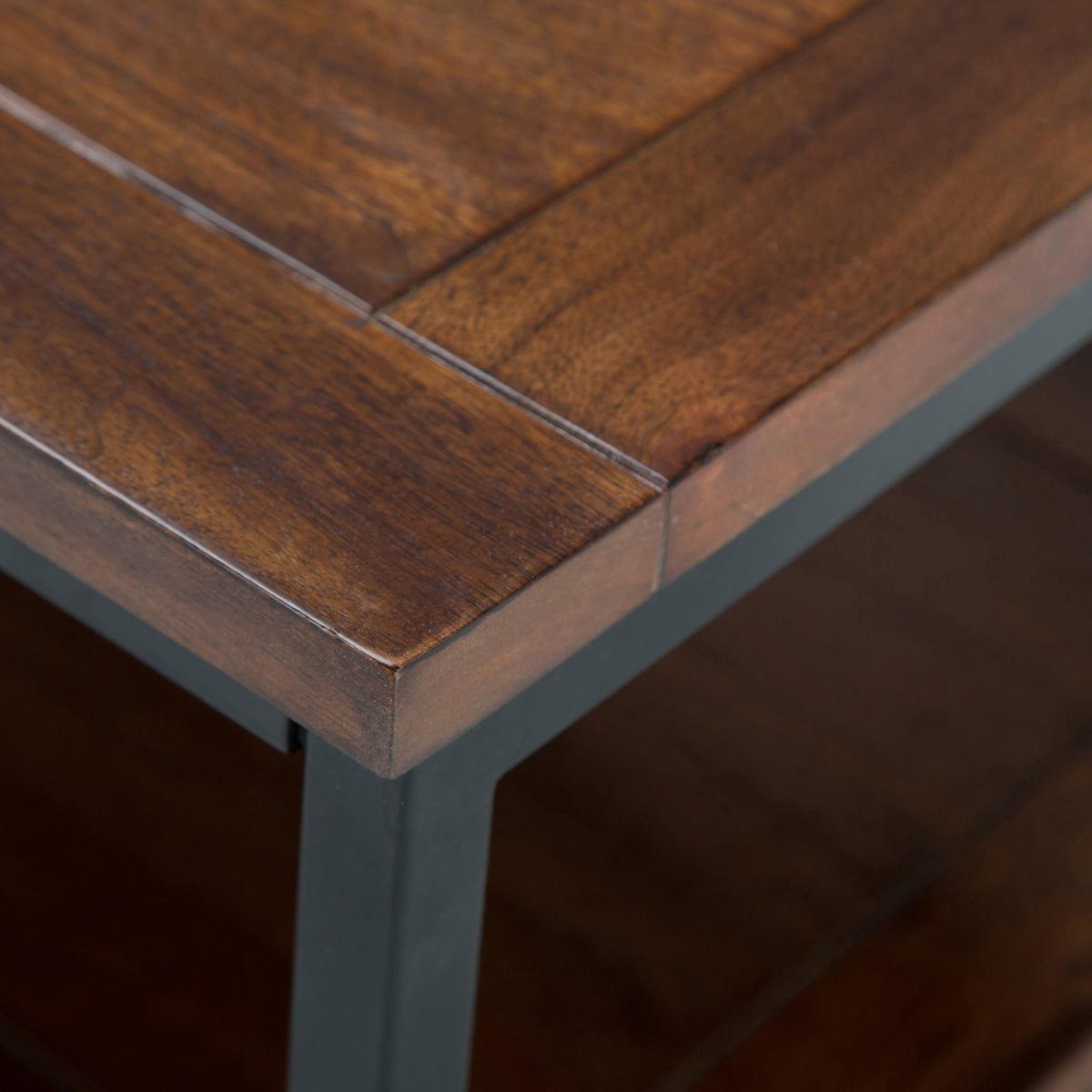 Sporting Estate Mango Wood & Steel Coffee Table