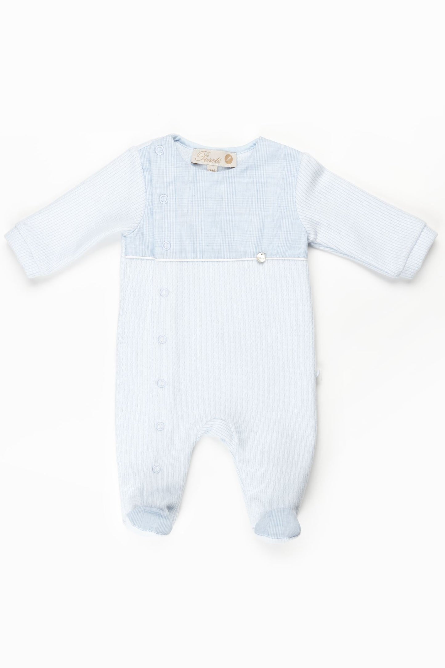 PURETE - Blue Velour Footie
