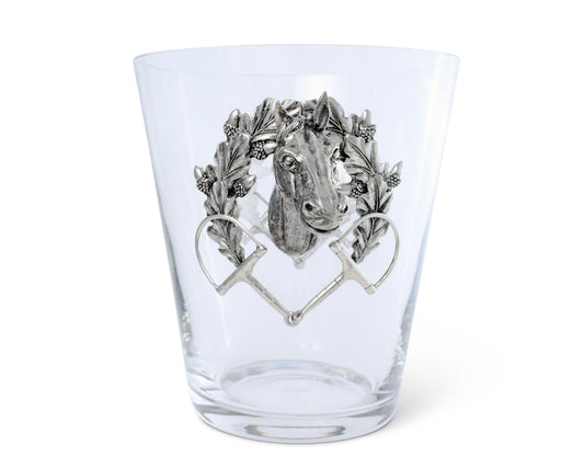 The Hunt Club Horse Head Glass Ice Bucket