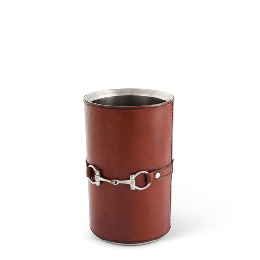 The Ashbourne Leather Horse Bit Wine Bottle Chiller