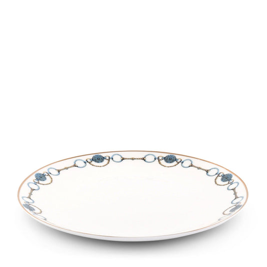 Amarillo Concho Pattern Bone China Round Dinner Plate