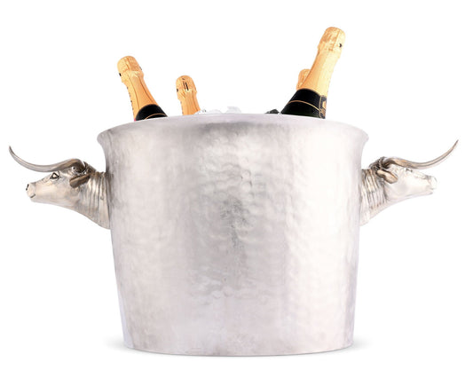 Long Horn Steer Ice Tub Punchbowl