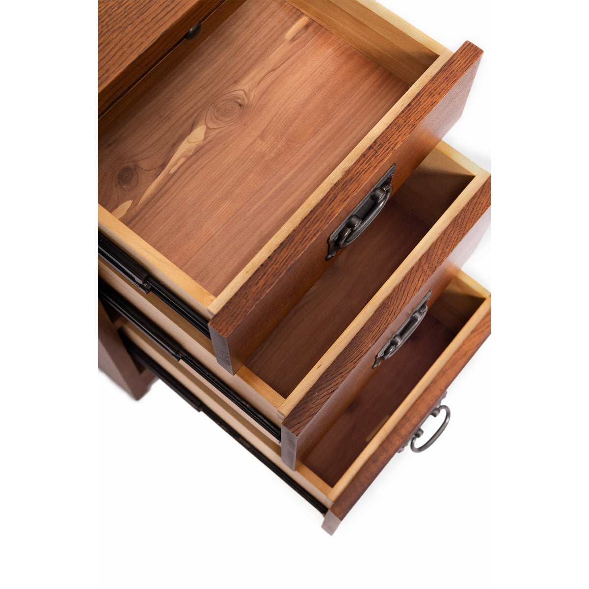 Crofter Oak 3-Drawer Writing Table – Michael Cherry