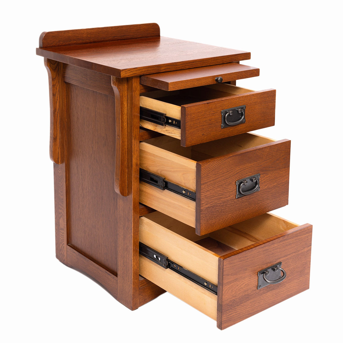 Crofter Oak 3-Drawer Writing Table – Michael Cherry
