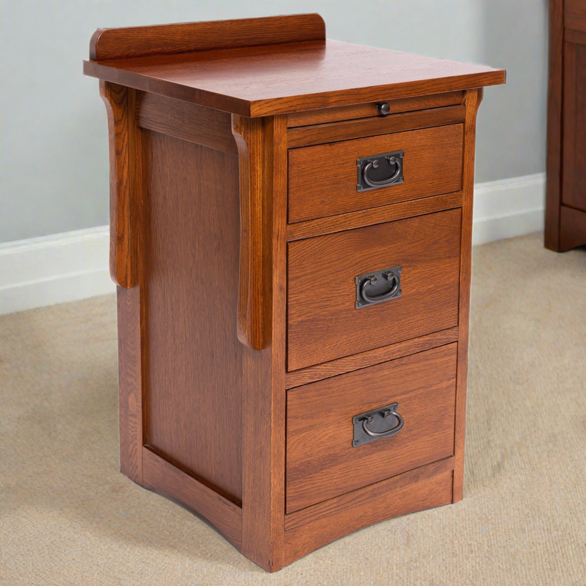Crofter Oak 3-Drawer Writing Table – Michael Cherry