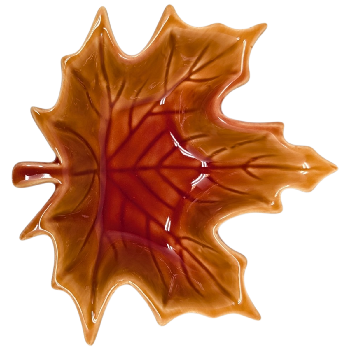 Harvest Maple Leaf Ceramic Accent Dish